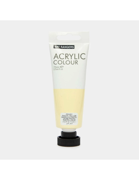 75ml acrylic paint in sing tube craft quality-Pastel Yellow