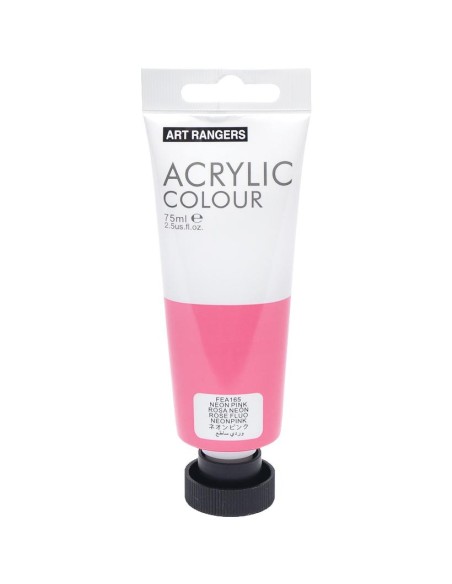 75ml acrylic paint in sing tube craft quality-Neon Pink