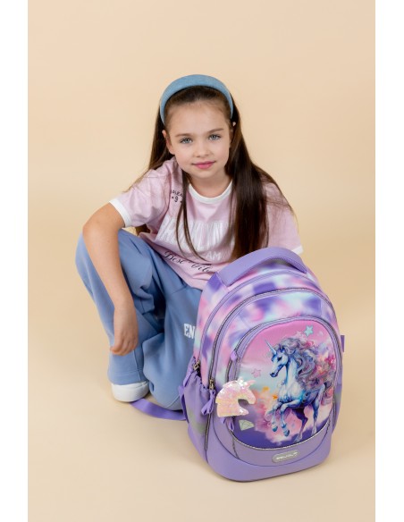 Ergonomic Schoolbag Belmil 338-87/A Bright Rainbow Unicorn