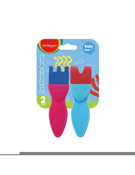 Early age fancy paiting brush, 2pcs/set