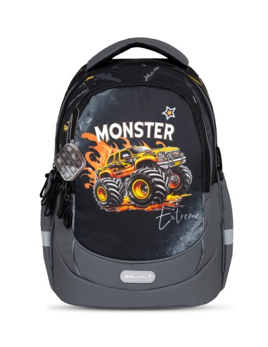 Schoolbag Belmil 338-87/A Monster Truck Ergonomic