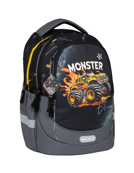 Schoolbag Belmil 338-87/A Monster Truck Ergonomic