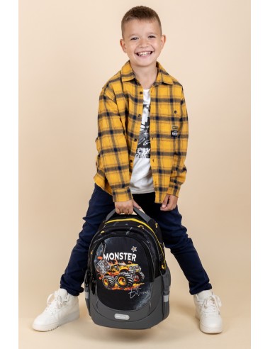 Schoolbag Belmil 338-87/A Monster Truck Ergonomic