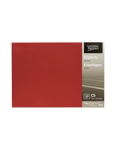 Envelope C5 (162x229mm) Pearl red 150 g/m2 10 pcs/pack