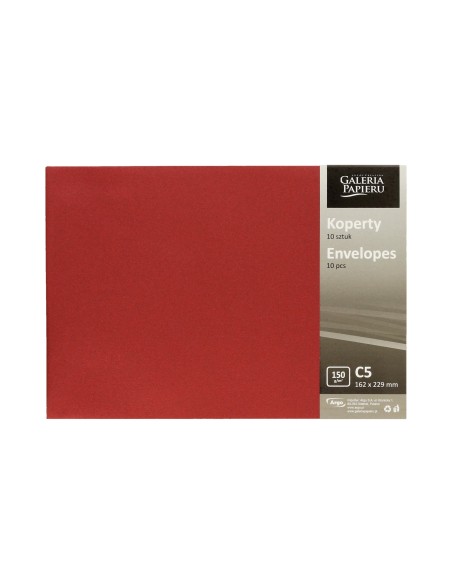 Ümbrik C5 (162x229mm) Pearl red 150 g/m2 10 tk/pk D