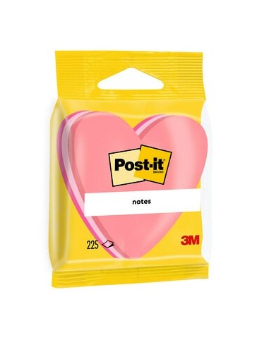 Märkmekuup 3M Post-it® südame kujuline   225L roosa