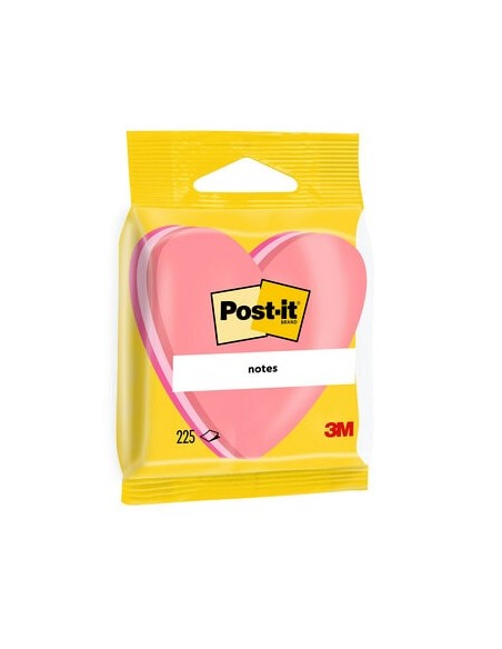 Märkmekuup 3M Post-it® südame kujuline   225L roosa
