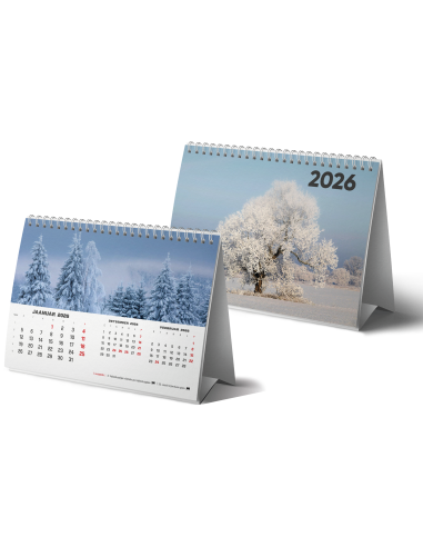 Kalender lauakolmnurk College 2026, püramiid Loodus PM503