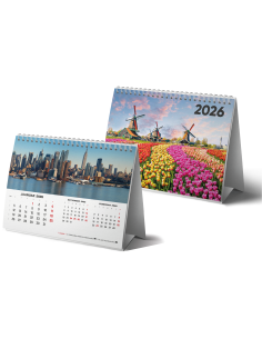 Kalender lauakolmnurk College 2026, püramiid Maailm PM504
