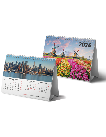 Kalender lauakolmnurk College 2026, püramiid Maailm PM504