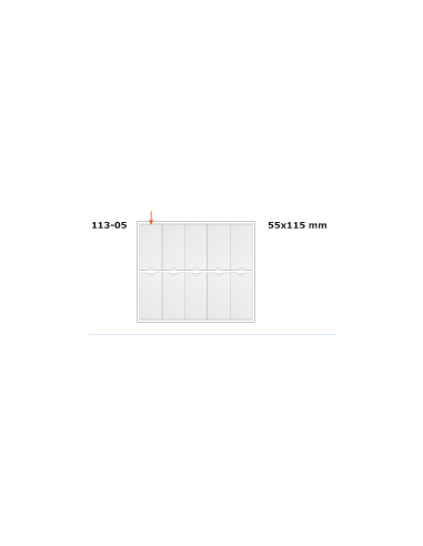 Kiletasku iseliimuv Prolexplast etiketile,10tk lehel (55x115mm), 1-LEHT
