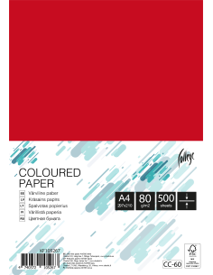 Koopiapaber College A4/80g/500L, erk punane