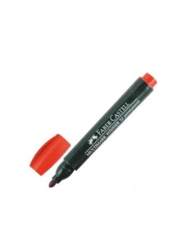 Permanentne marker Faber-Castell Winner 52 ümar ots, punane