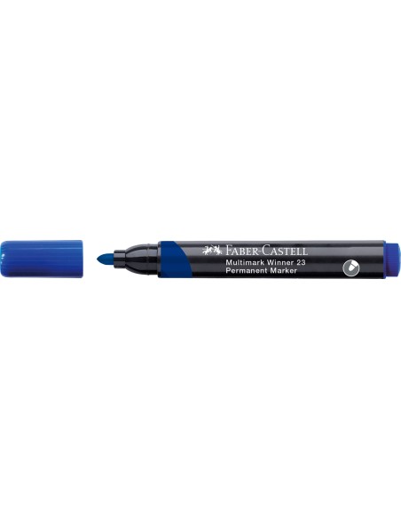 Faber-Castell Multimark Winner 23 permanent marker, round tip, blue