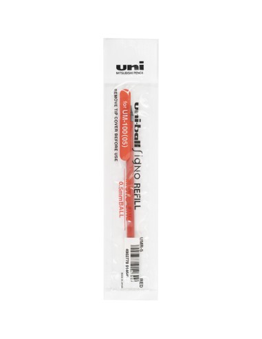Südamik Uni UMR5 geelpliiatsile UM100, 0,5mm, punane