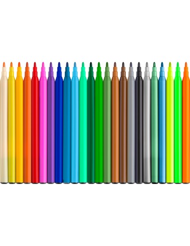 Felt-tip pen dinosaur 18+6 + stickers