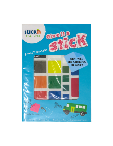 *Pildiraamat Give it a stick-Square (6 game cards/ 6 example guide sheets)