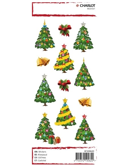 Labels Charlot (Christmas trees)