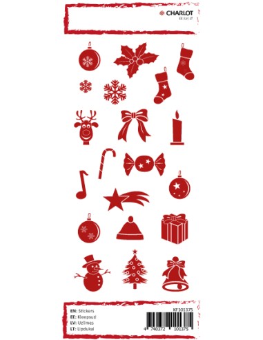 Labels Charlot (Red Christmas)