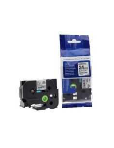 Label TZ-251 24mm x 8m black on white