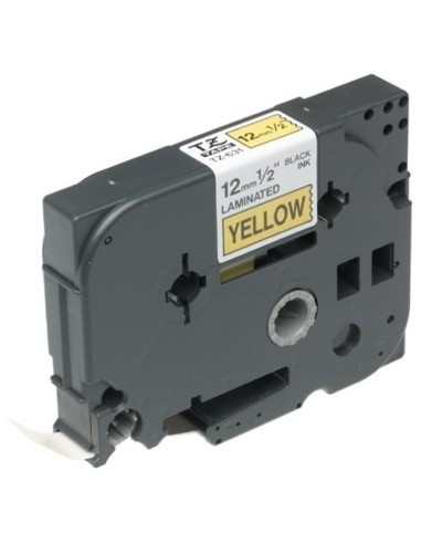 Label Brother TZe-631 12mm x 8m black on yellow