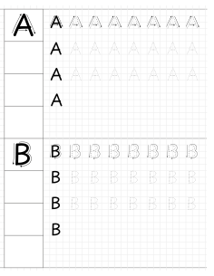 Töövihik Trükitähed ja numbrid College 165x205/10L 2
