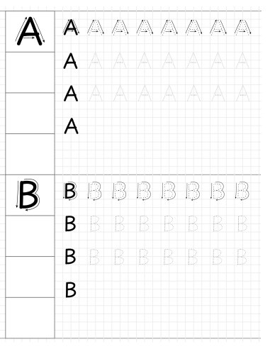 Töövihik Trükitähed ja numbrid College 165x205/10L