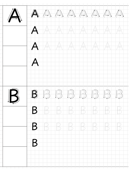 Töövihik Trükitähed ja numbrid College 165x205/10L