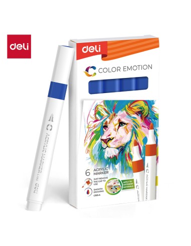 Akrüülmarker DELI 32 blue