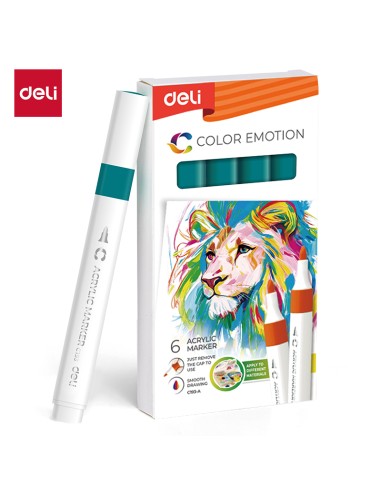 Akrüülmarker DELI 35 peacock green