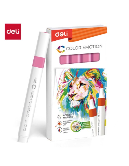 Akrüülmarker DELI 25 pink