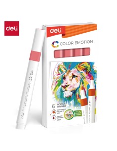 Acrylic marker DELI 57 sun orange