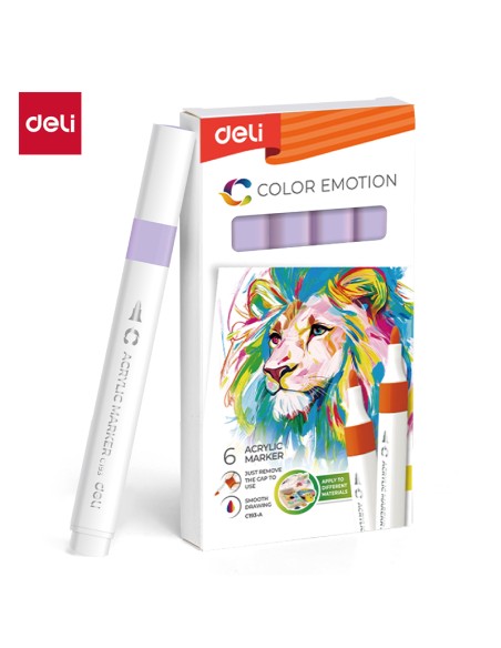 Acrylic marker DELI 149 lavender