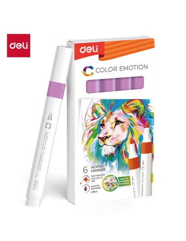 Acrylic marker DELI 131 violet