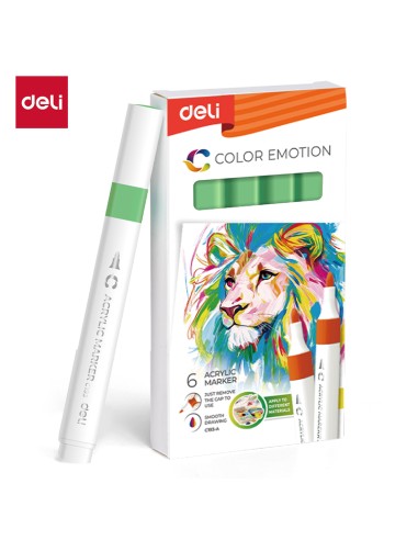 Acrylic marker DELI 47 bright green