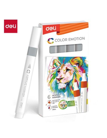 Akrüülmarker DELI 130 gray