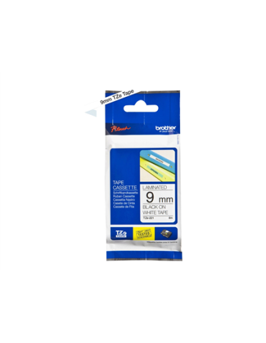 Label Brother TZe-221 9mm x 8m black on white