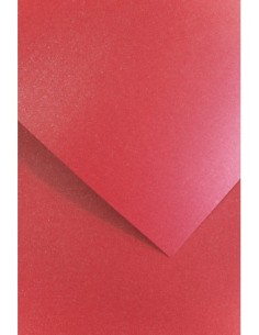 Decorative card paper A4 Mika metallic red 20 pcs/box