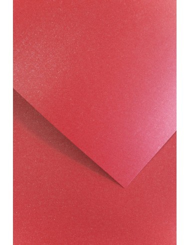 Decorative card paper A4 Mika metallic red 20 pcs/box