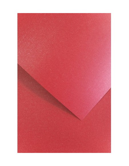 Decorative card paper A4 Mika metallic red 20 pcs/box