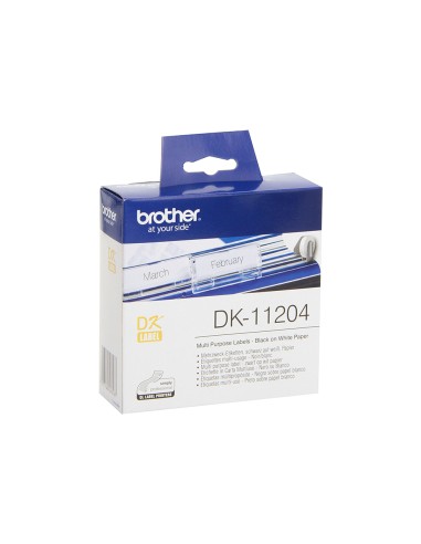 Etiketid Brother DK11204, White, Mitmeotstarbelised