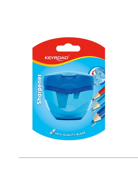 1pc 3 hole sharpener/blister card