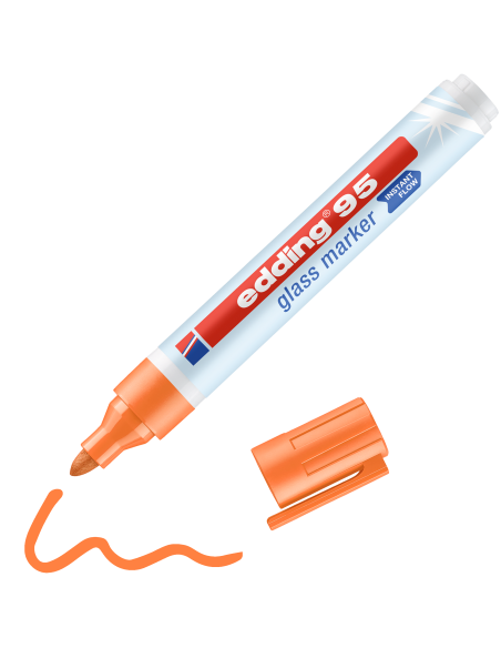Klaasimarker Edding 95 oranz ümara otsaga 1.5-3mm