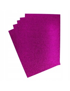Decorative glitter card paper A4 lilac 5pcs/pack 210g/m2 2