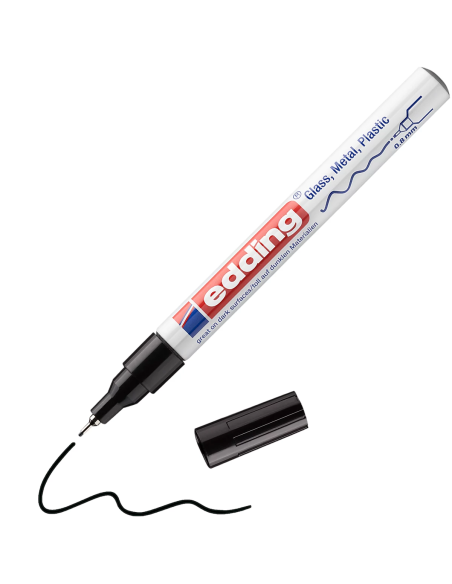 Värvimarker Edding 780 läikiv, 0.8mm, permanente, must