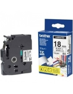 Lamineeritud Kleeplint Brother TZe241, Black on White