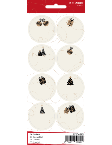Labels Charlot for package (Christmas 7)