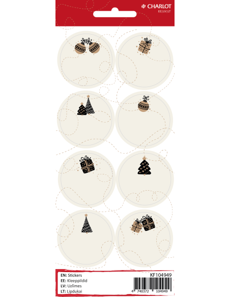 Labels Charlot for package (Christmas 7)