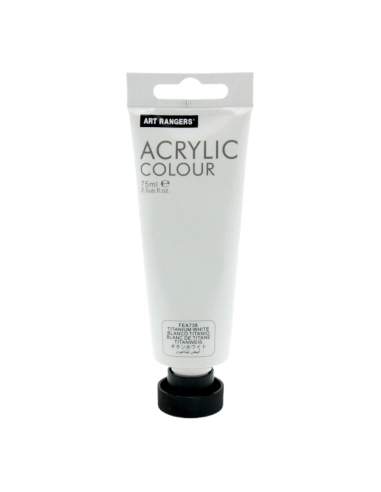 75ml acrylic paint in sing tube craft quality-Titanium white