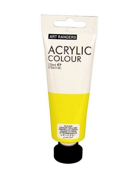 75ml acrylic paint in sing tube craft quality-Lemon Yellow